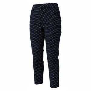 White House Black Market Black and White Polka Dot Trousers